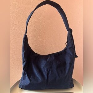 Baggu navy blue nylon shoulder bag